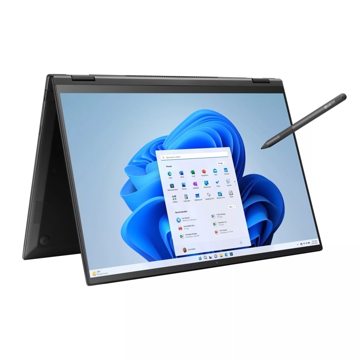 LG gram 16 Inch 2-in-1 Lightweight Laptop, Intel® 13th Gen Core® i7 Evo™ Platform, Windows 11 Home, 16GB RAM, 512GB SSD, Black product photo