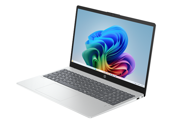 HP OmniBook 3 Laptop Next Gen AI 15-fn0087nr 15.6", Touch screen, Windows 11 Home, AMD Ryzen™ AI 7, 16GB RAM, 1TB SSD, FHD, Glacier silver product photo