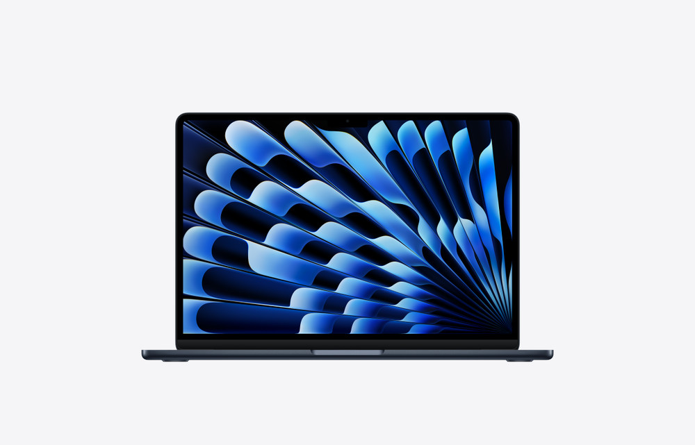 MacBook Air, 13-inch, M5 Chip, 10-core CPU, 8-core GPU, Midnight, 16GB memory, 512GB storage product photo