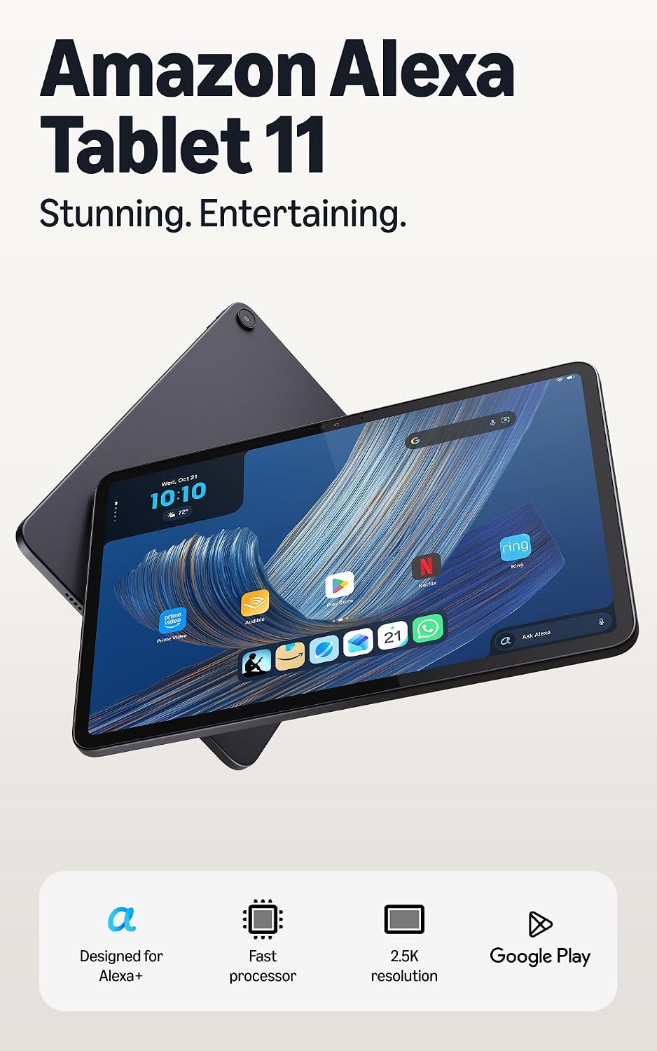 Amazon Alexa Tablet 11 (2026) - 8 GB RAM, 128 GB product photo