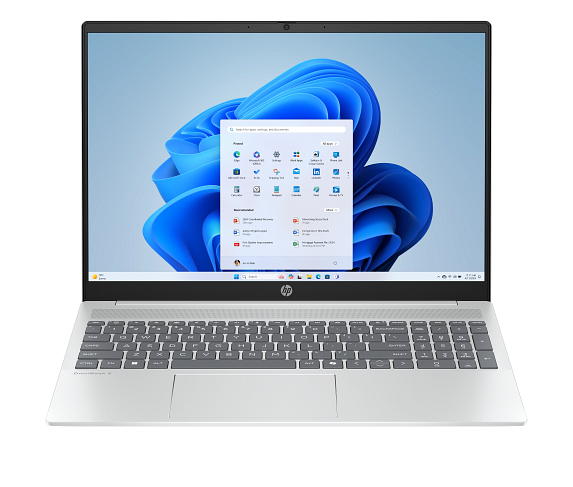 HP OmniBook 5 Laptop 16, Windows 11 Home, 16", 8GB RAM, 512GB SSD, 2K, Glacier silver product photo