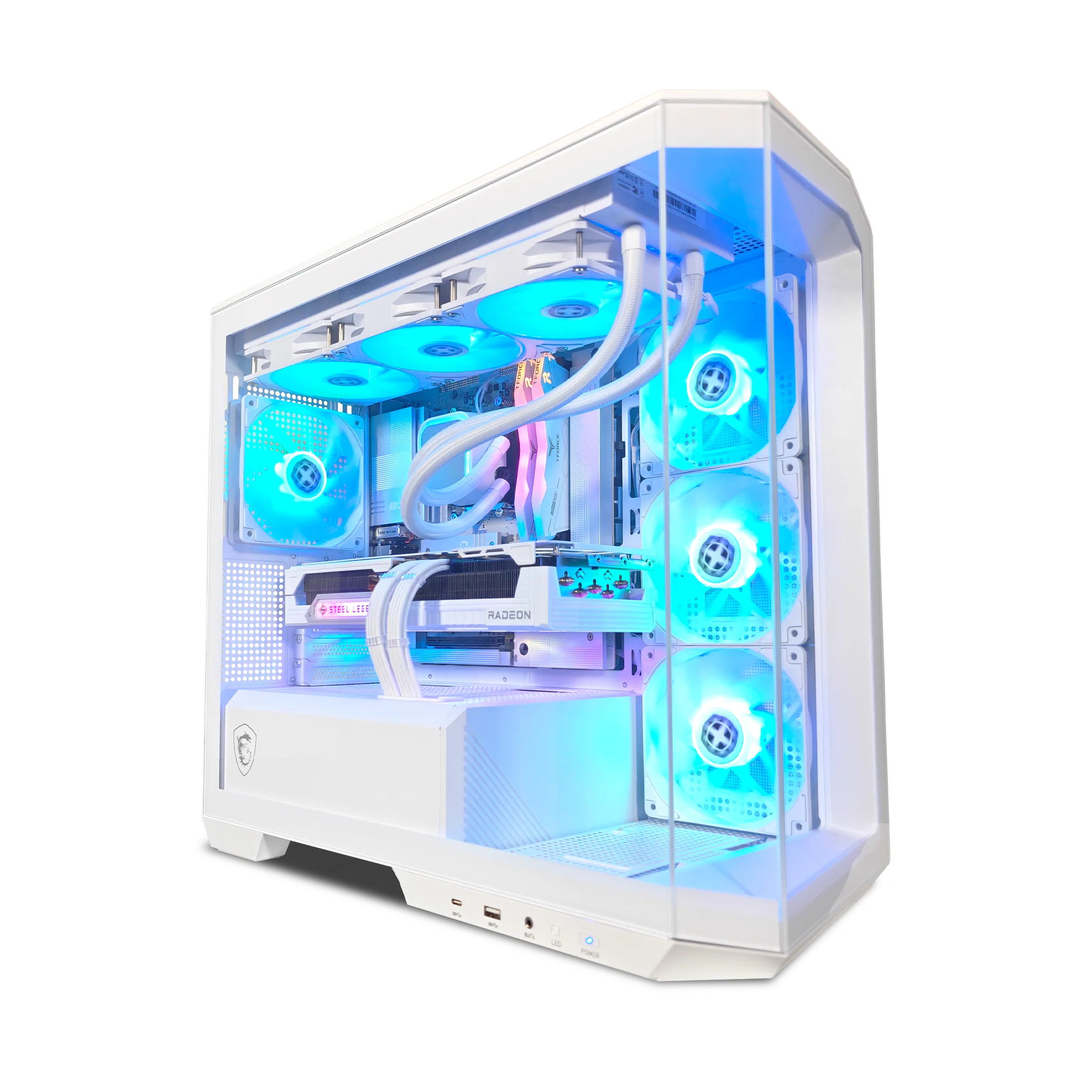 XOTIC PC Pano Ghost X Extreme Gaming PC, AMD Ryzen 7 7800X3D, Radeon RX 9070 XT, 32GB DDR5, 2TB SSD product photo