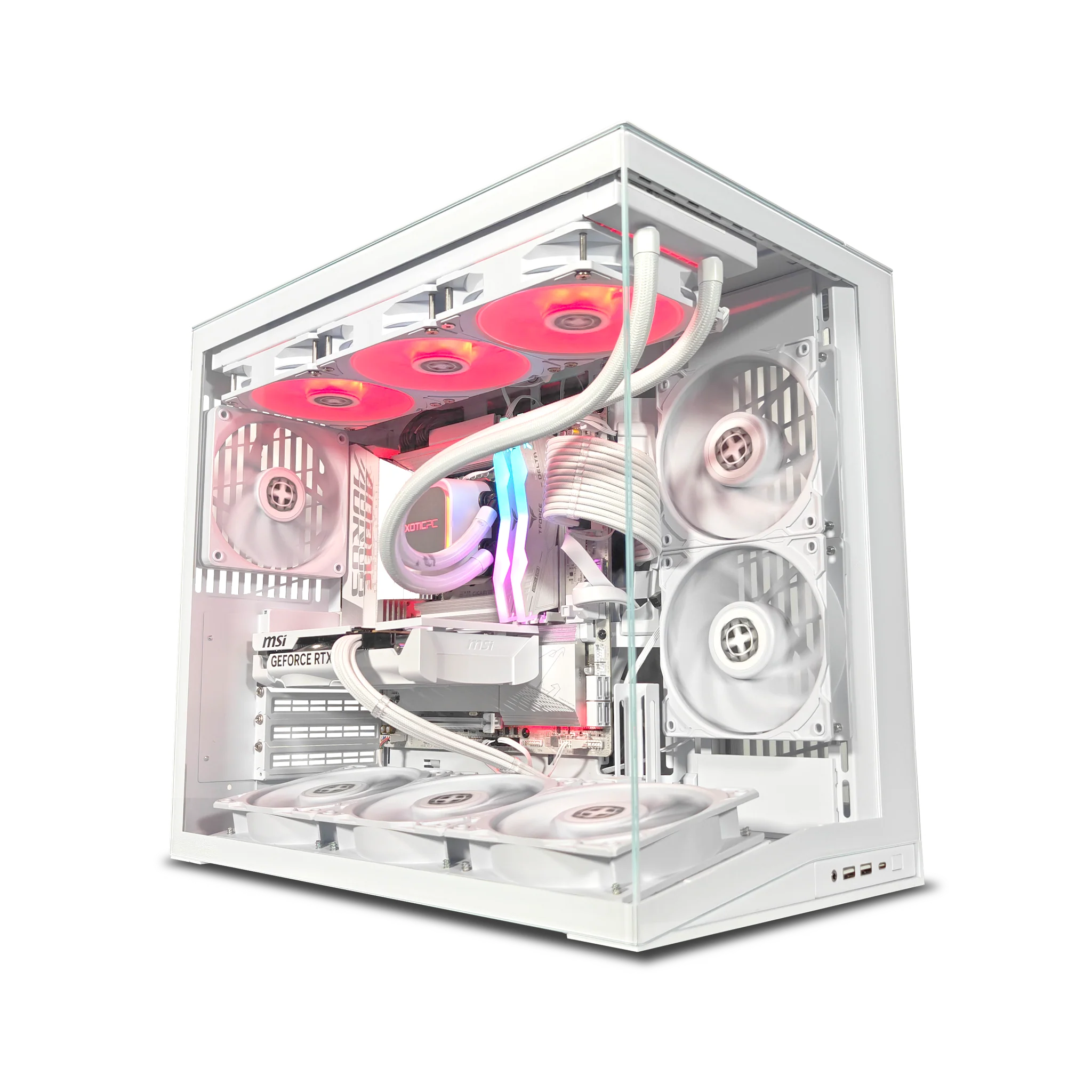 XOTIC PC O11D Mini Ghost Gaming PC, NVIDIA GeForce RTX 5060, Core Ultra 5 225F, 32GB DDR5, 2TB SSD product photo