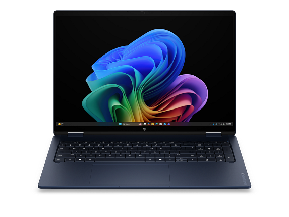 HP OmniBook X Flip 2-in-1 Laptop Next Gen AI 16, Windows 11 Home, 16", Touch screen, AMD Ryzen™ AI 9, 32GB RAM, 2TB SSD, 3K, Atmospheric blue, 2 year warranty product photo