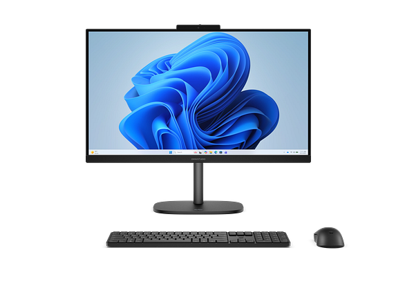 HP OmniStudio All-in-One Desktop 24-cu0027t PC, Windows 11 Home, 23.8", Intel® N-series, 16GB RAM, 512GB SSD, FHD, Jet black product photo
