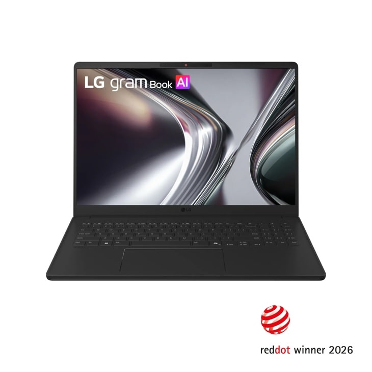 LG gram Book 16 Inch Copilot+ PC, Windows 11 Home, Dual AI Touchscreen Laptop, AMD Ryzen™ AI 7, 32GB RAM, 1TB SSD, Black product photo