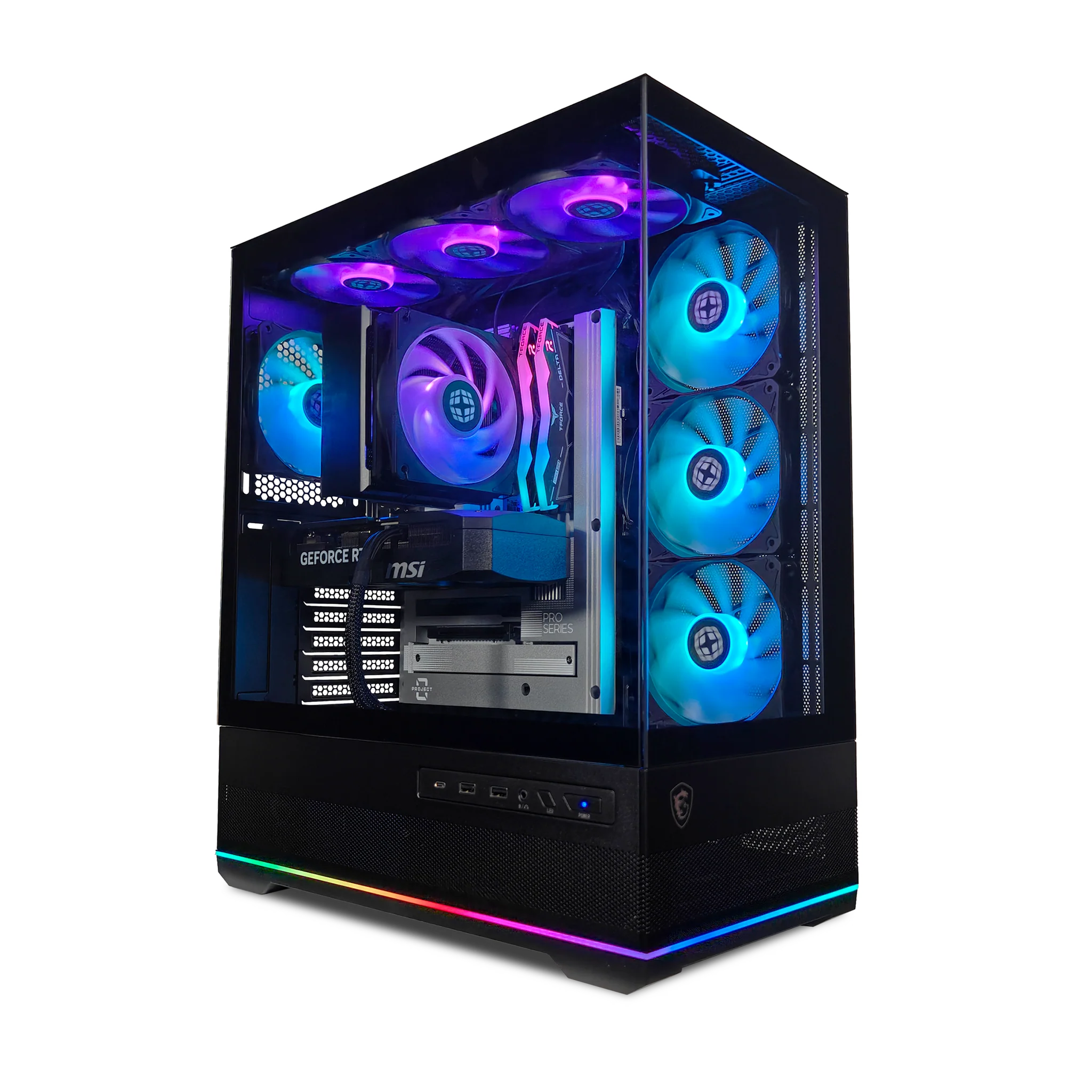 XOTIC PC Project Zero Pano Stealth Extreme Gaming PC, Intel Core Ultra 5 245K, NVIDIA GeForce RTX 5070, 32GB DDR5, 1TB SSD product photo