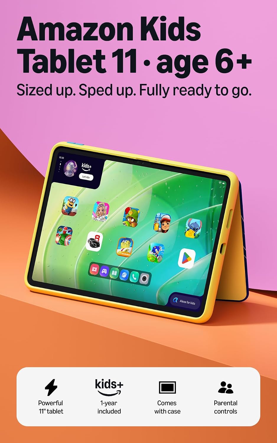 Amazon Kids Tablet 11 (2026) - 8 GB RAM, 64 GB - Ages 6-12 product photo
