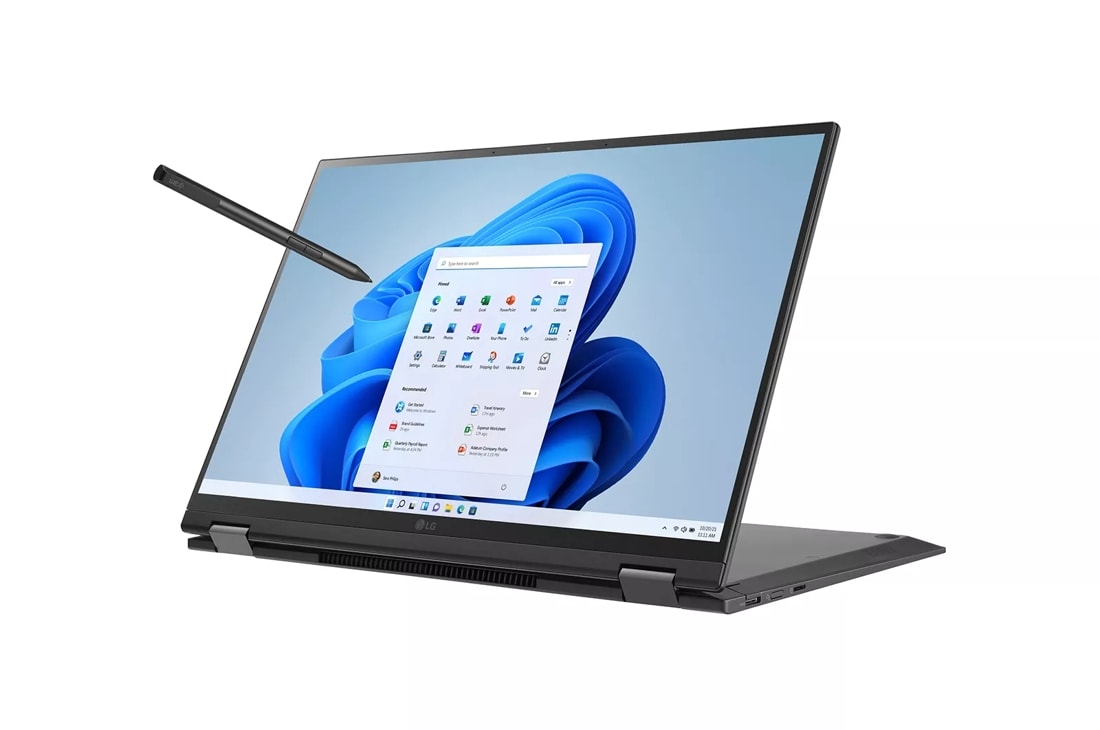 LG gram 16 Inch 2-in-1 Lightweight Laptop, Intel® 12th Gen Core® i7 Evo™ Platform, Windows 11 Home, 16GB RAM, 512GB SSD, Black product photo