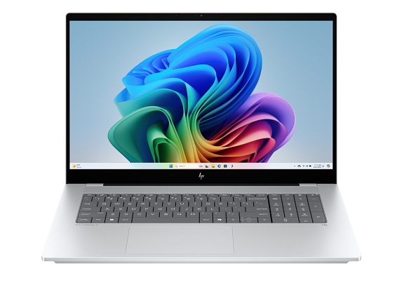HP OmniBook X Laptop Next Gen AI 17-dd0047nr 17.3", Touch screen, Windows 11 Home, Intel® Core™ Ultra 7, 16GB RAM, 512GB SSD, FHD, Glacier silver product photo