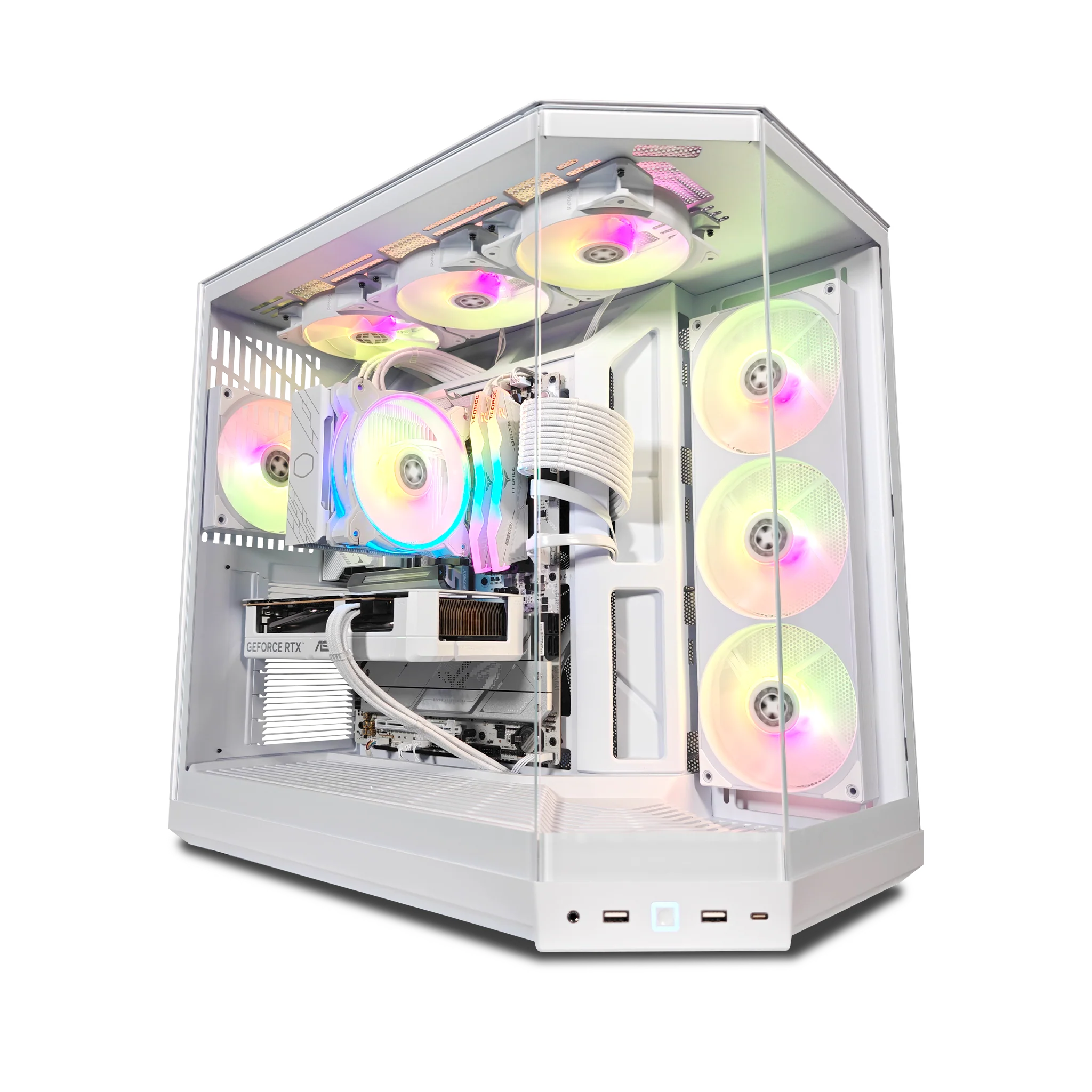 XOTIC PC Y50 Snow White Ghost Gaming PC, Intel Core Ultra 5 250K PLUS, NVIDIA GeForce RTX 5060, 32GB DDR5, 2TB SSD product photo