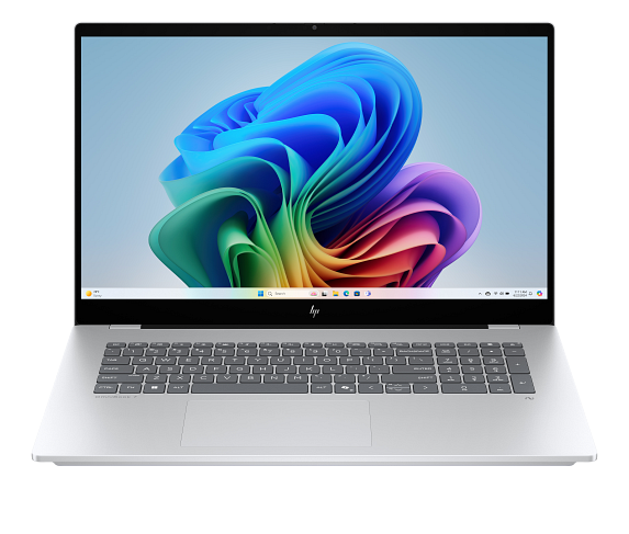 HP OmniBook X Laptop Next Gen AI 17-dd0057nr 17.3", Touch screen, Windows 11 Home, Intel® Core™ Ultra 7, 16GB RAM, 1TB SSD, NVIDIA® GeForce RTX™ 4050, FHD, Glacier silver product photo