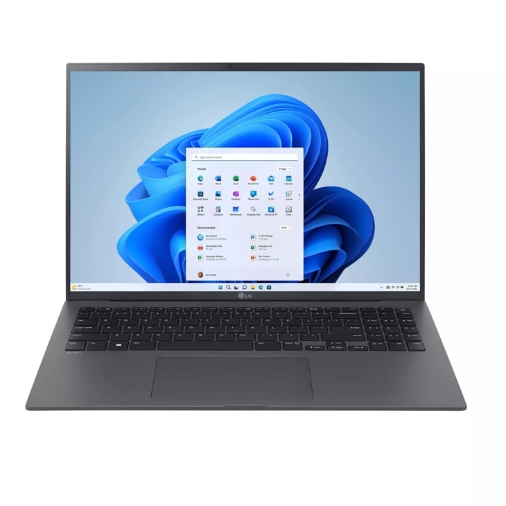 LG gram 16 Inch Touchscreen Laptop, Intel® 13th Gen Core® i7 Evo™ Platform, Windows 11 Home, 16GB RAM, 1TB SSD, Gray product photo