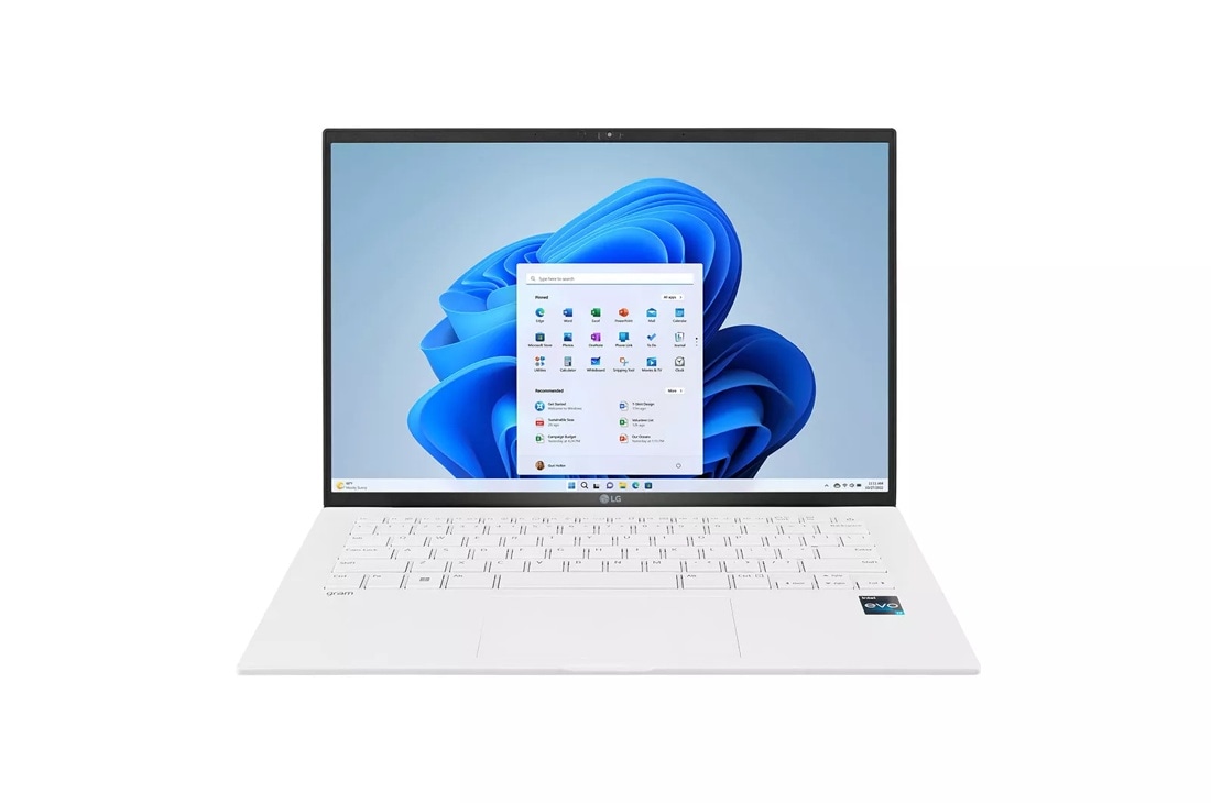 LG gram 14 Inch Lightweight Laptop, Intel® 13th Gen Core® i5 Evo™ Platform, Windows 11 Home, 8GB RAM, 512GB SSD, White product photo