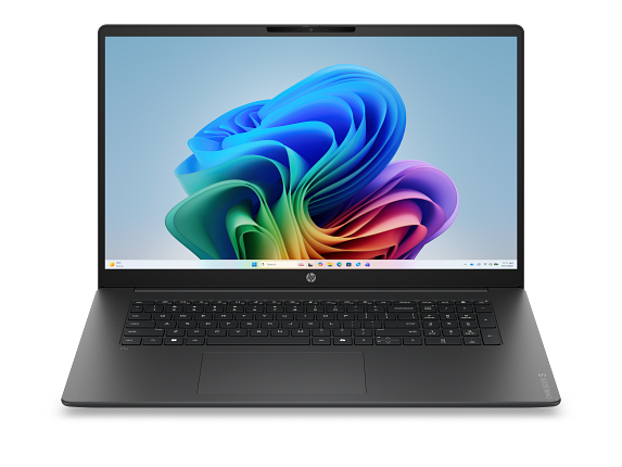 HP OmniBook 3 Laptop Next Gen AI 17, Windows 11 Home, 17.3", Intel® Core™ Ultra 5, 16GB RAM, 512GB SSD, FHD, Mica silver and iron gray product photo