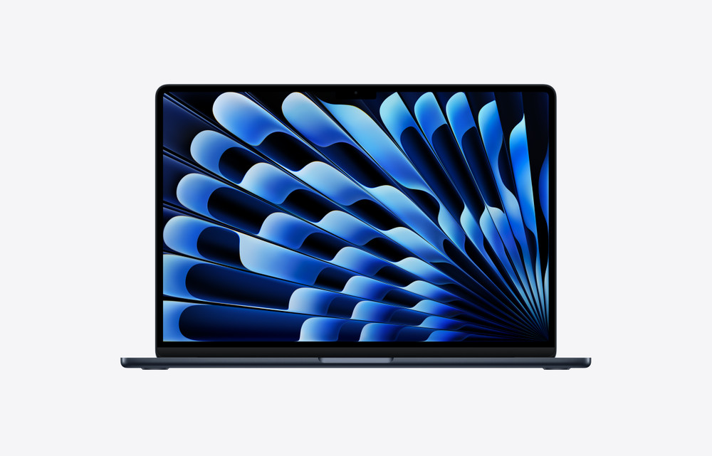 MacBook Air, 15-inch, M5 Chip, 10-core CPU, 10-core GPU, Midnight, 16GB memory, 512GB storage product photo