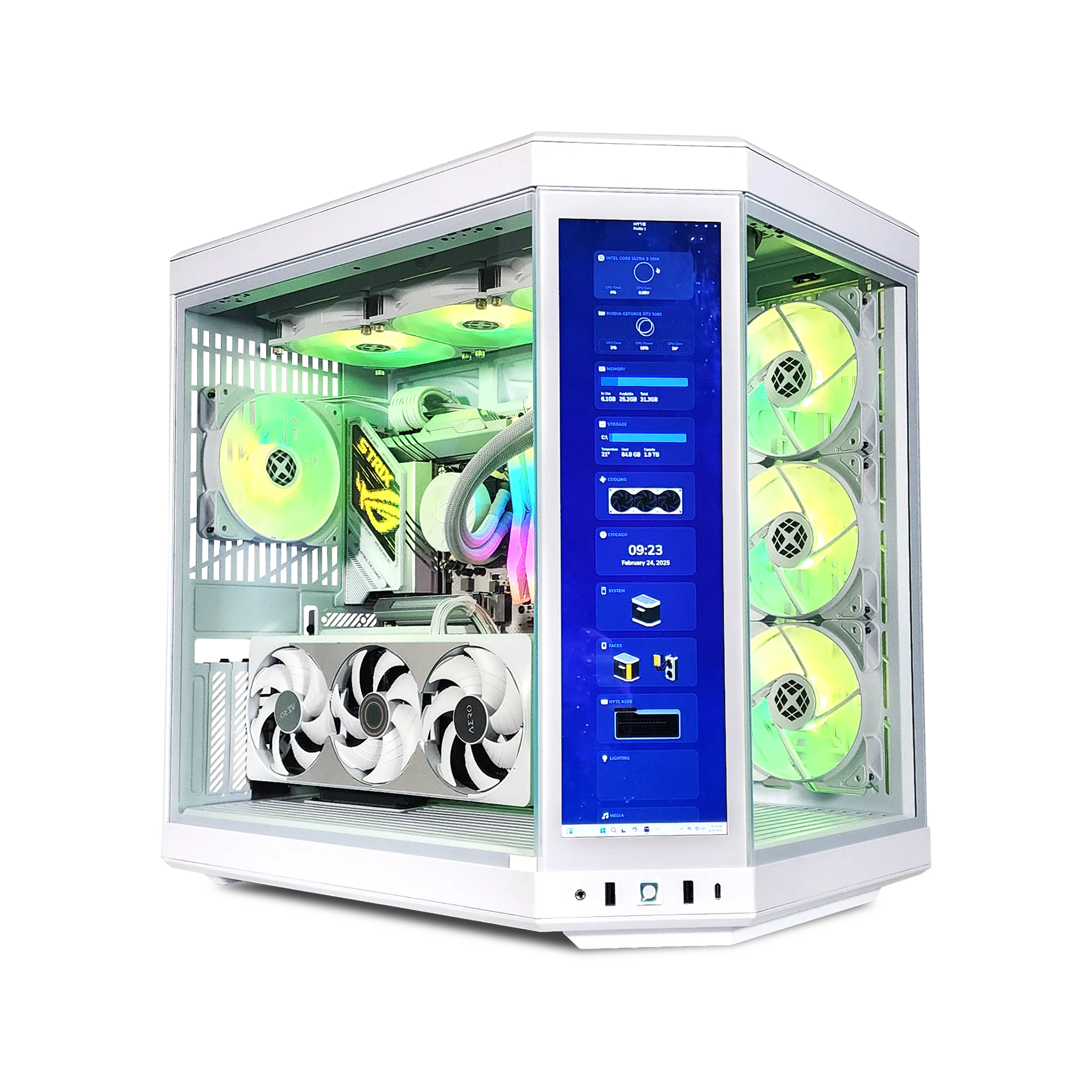 XOTIC PC Y70 Ultimate Ghost Gaming PC, NVIDIA GeForce RTX 5080, Core Ultra 9 285K, 32GB DDR5, 2TB SSD product photo