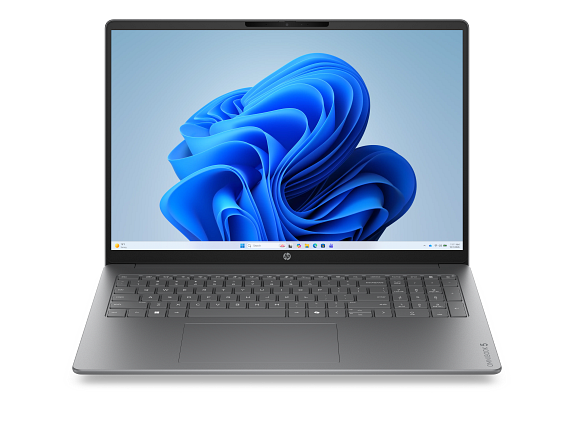 HP OmniBook 5 Laptop 16-cf0582nr 16", Windows 11 Home, Windows Laptop, Intel® Core™ 5, 8GB RAM, 512GB SSD, 2K, Meteor silver product photo