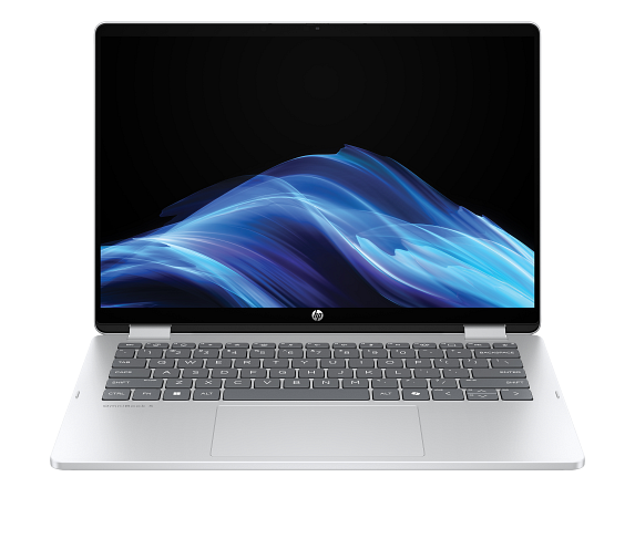 HP OmniBook 5 Flip 2-in-1 Laptop 14-fp0057nr 14", Touch screen, Windows 11 Home, Intel® Core™ 5, 8GB RAM, 256GB SSD, 2K, Glacier silver product photo