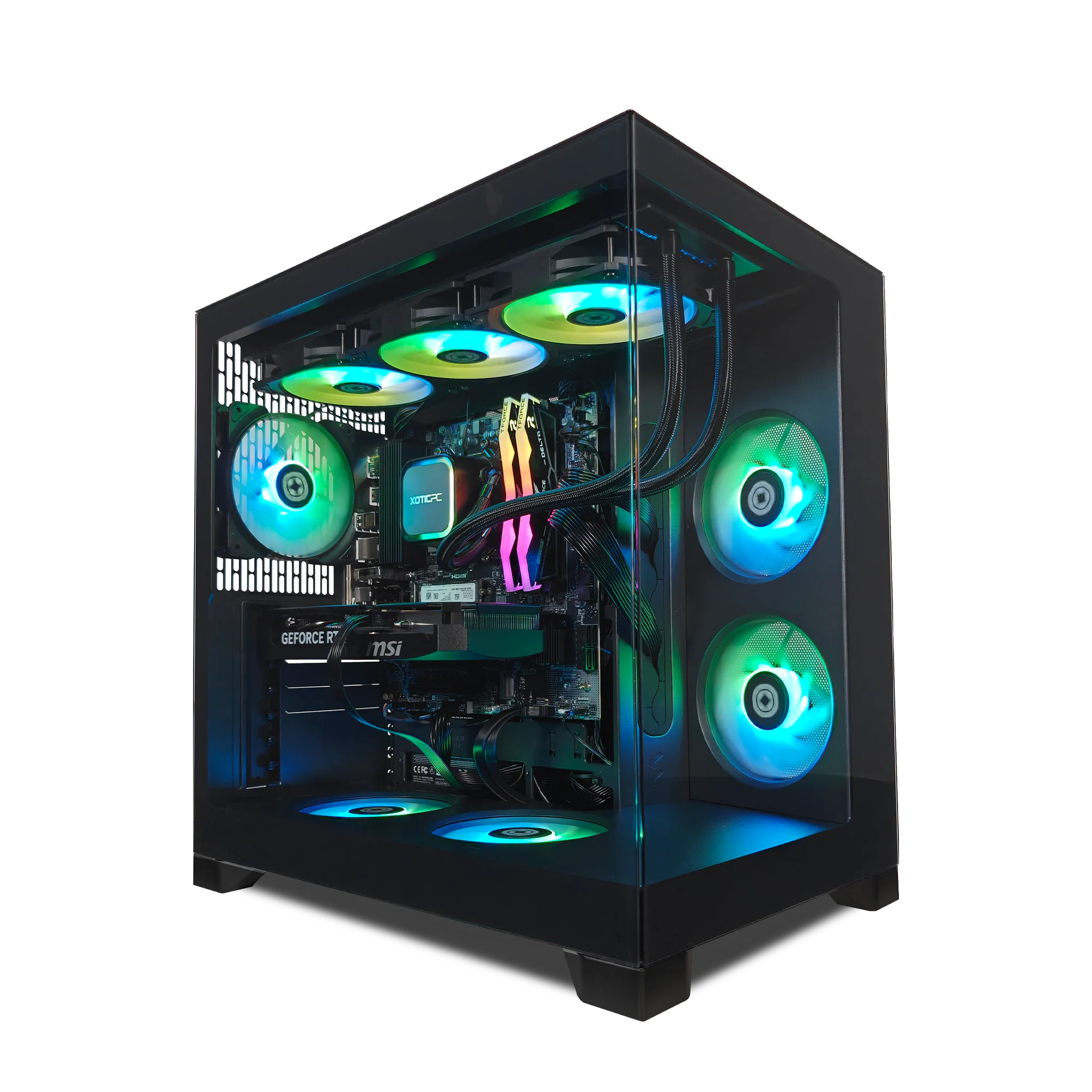 XOTIC PC Pop Vision Advanced Gaming PC, AMD Ryzen 5 5500, NVIDIA GeForce RTX 5060 Ti, 16GB RAM, 1TB SSD product photo