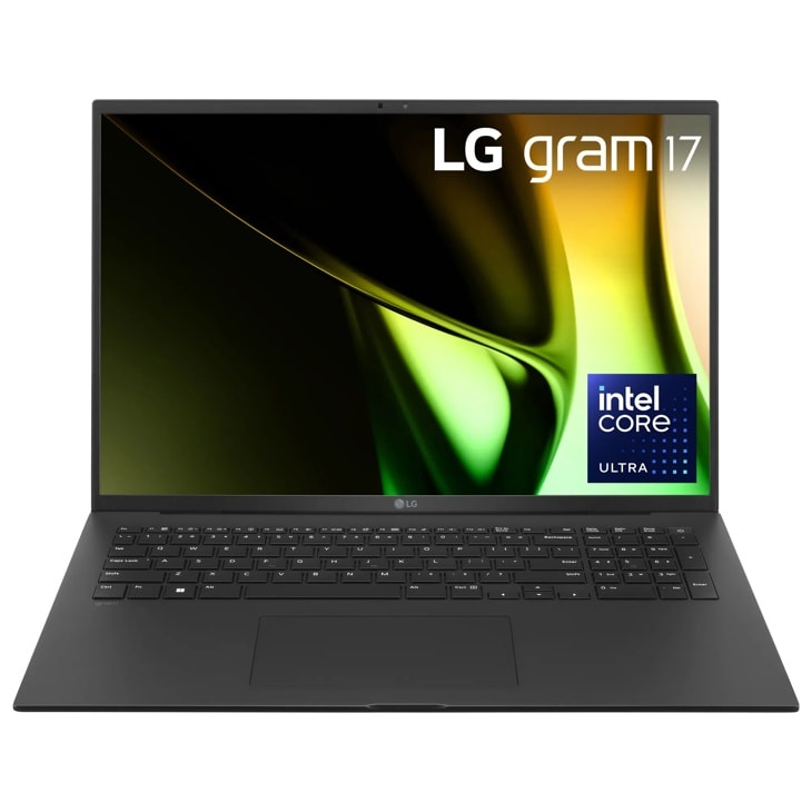 LG gram 17 Inch Lightweight Laptop, Intel® Evo™ Edition - AI-enabled Intel® Core™ Ultra 7 processor, Windows 11 Home, 16GB RAM, 2TB (1TB x 2) SSD, Black product photo