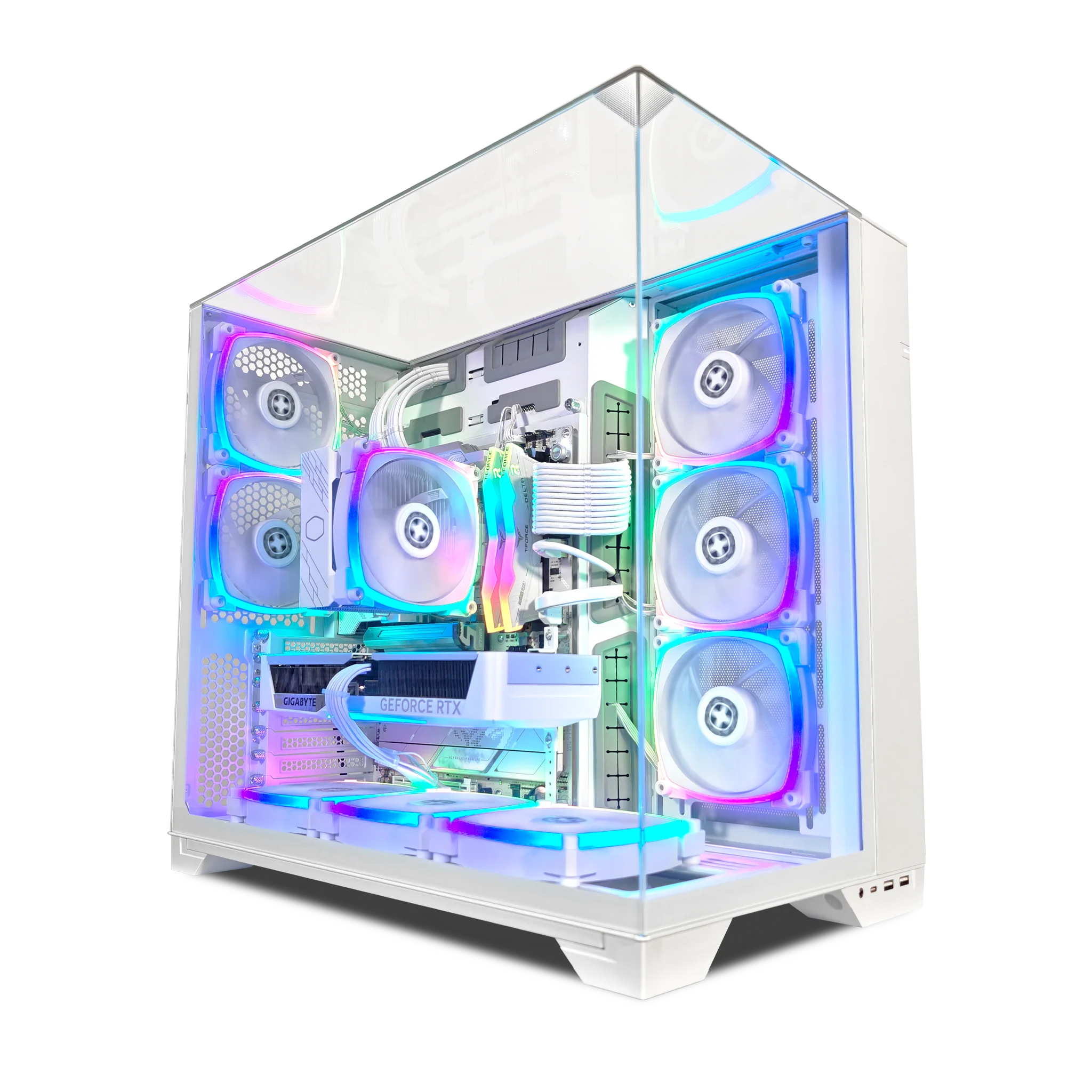 XOTIC PC O11 Vision Ghost Extreme Gaming PC, NVIDIA GeForce RTX 5070, Core Ultra 7 265K, 32GB DDR5, 2TB SSD product photo